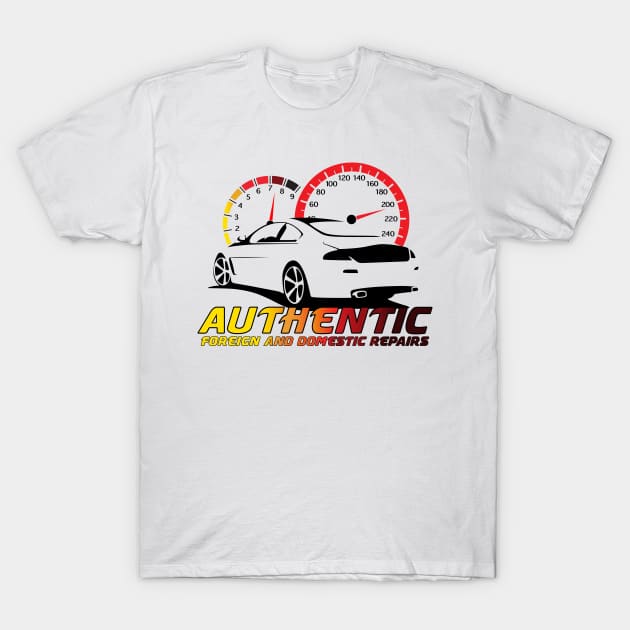 Authentic Auto Color Logo Front T-Shirt by Wheely